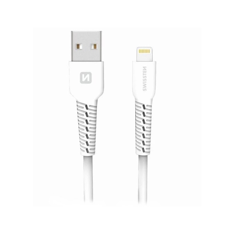 Swissten datový kabel usb / lightning 1,0 m bílý