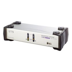 ATEN 2-port Dual View KVM USB, usb hub, audio, 1.2m kabely