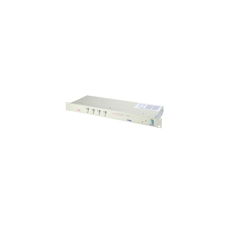 ATEN 4-port KVM AT+PS/2, audio, OSD, rack 19"
