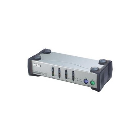 ATEN 4-port KVM PS/2 , 1.2m kabely