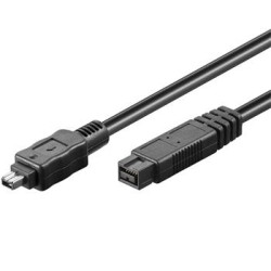 PremiumCord FireWire 800 kabel, 1394B 9pin-4pin, 1.8m