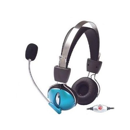 MANHATTAN Stereo sluchátka s mikrofonem - multimediální