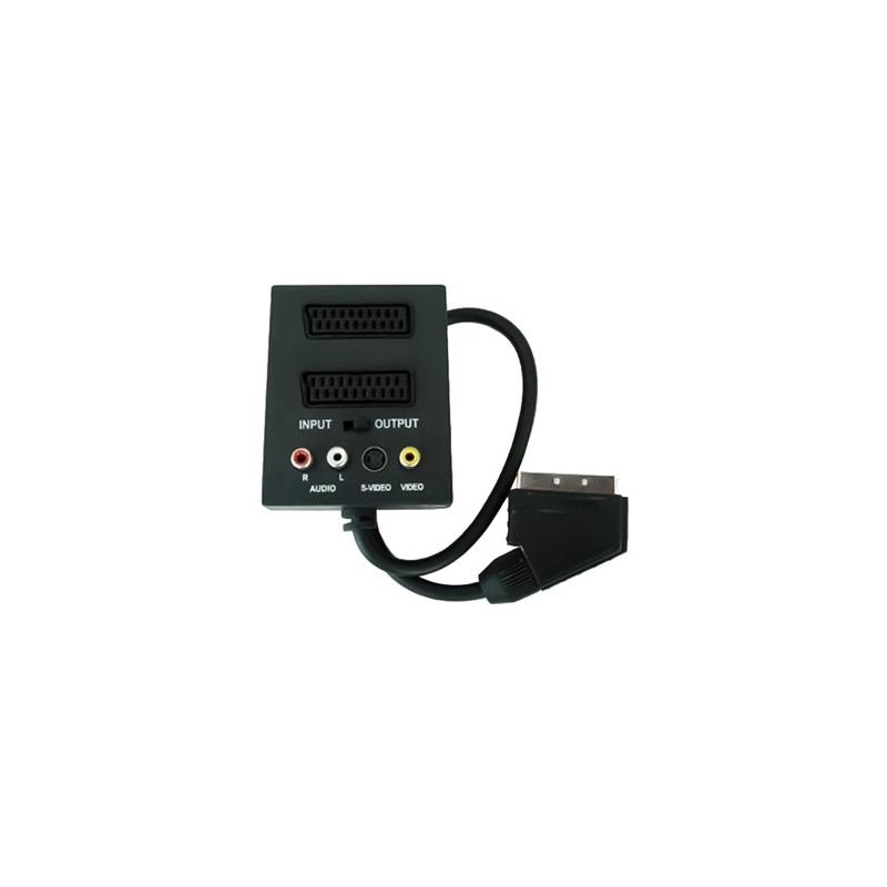 PremiumCord Adapter SCART/M-2xSCART+3xCINCH+Switch IN/OUT