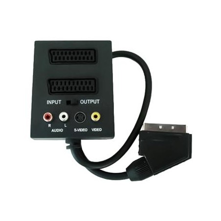 PremiumCord Adapter SCART/M-2xSCART+3xCINCH+Switch IN/OUT