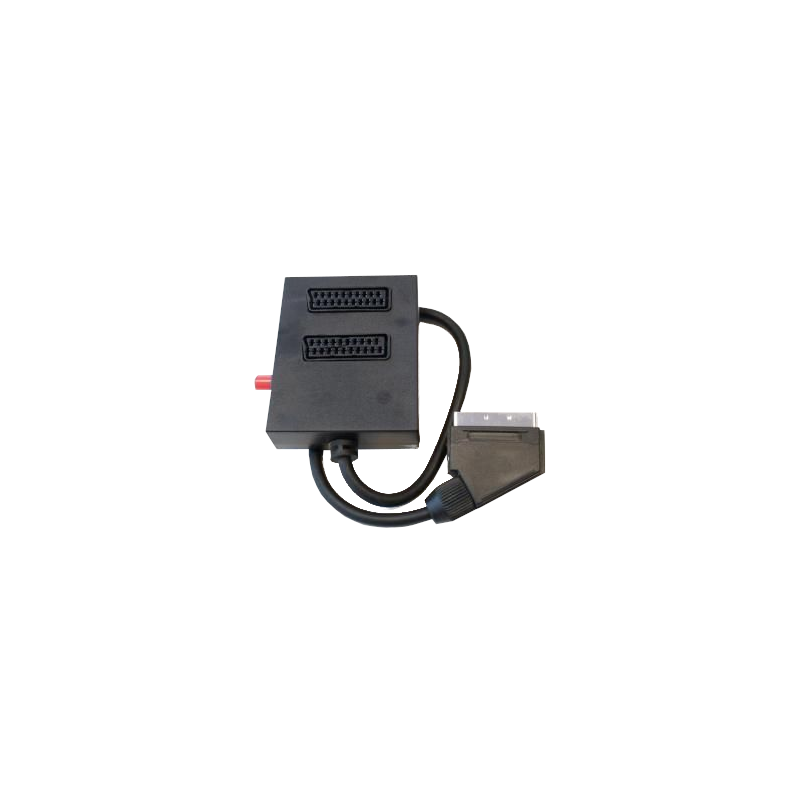 PremiumCord Přepínač SCART/M 0,5m kabel-2xSCART/F