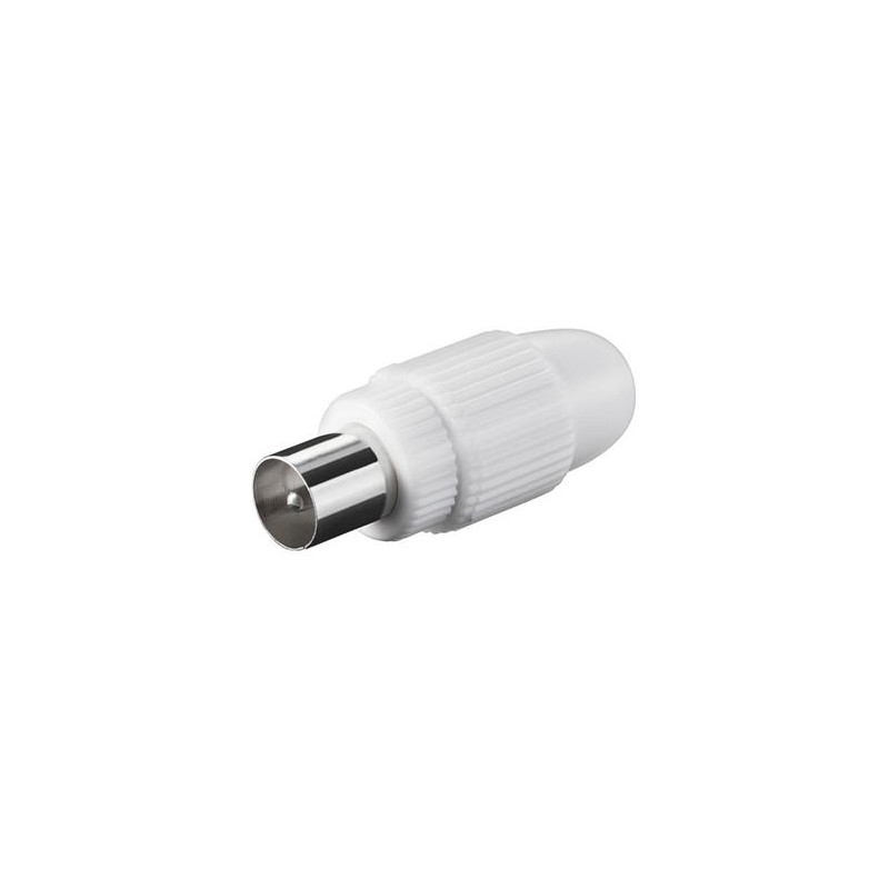 PremiumCord TV antenní konektor IEC přímý-M, 75 Ohm