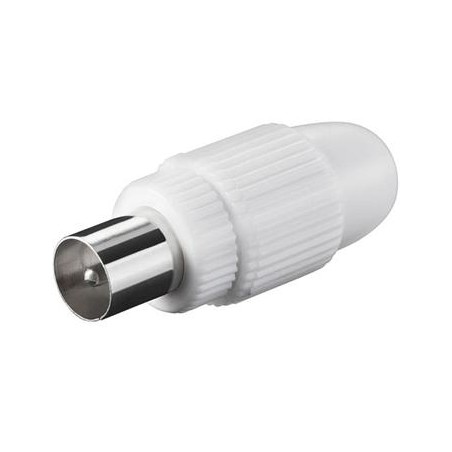 PremiumCord TV antenní konektor IEC přímý-M, 75 Ohm