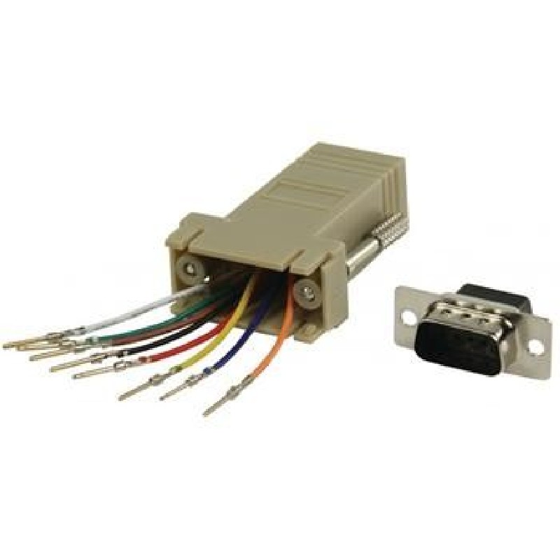 PremiumCord Redukce 9M-RJ45 zásuvka