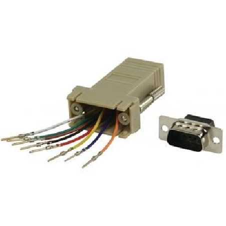 PremiumCord Redukce 9M-RJ45 zásuvka