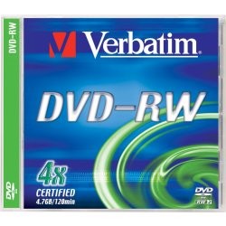 DVD-RW 4x Verbatim AZO 4.7GB 1ks