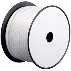 PremiumCord Kabel telefonní 6 žil 100m - bílý