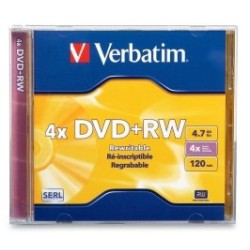 DVD+RW 4x Verbatim AZO 4.7GB 1ks