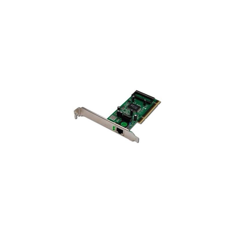 DIGITUS PCI karta 10/100/1000 ethernet RJ45 + Low profile bracket, Realtek chip