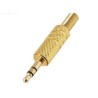 Stereo jack 3,5mm M celý zlatý