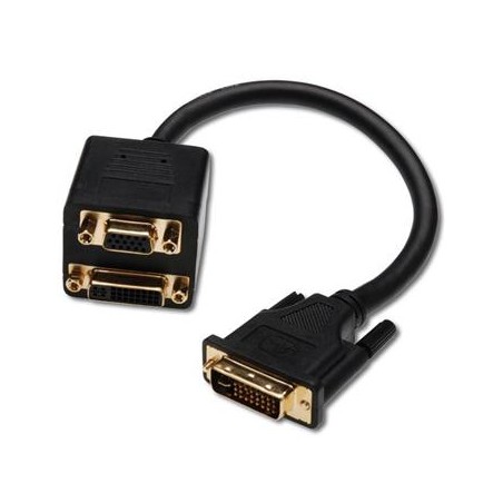 PremiumCord Adapter DVI(24+5) male DVI(24+5) female + DB15HD female