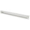 DIGITUS 19" Patch Panel, neosazený, stíněný, 1U, 24 portů, šedý RAL 7035