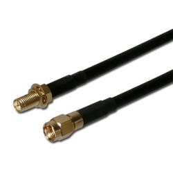 Koaxiální WLAN Antenní prodlužovací SMA male reverse - SMA female reverse ,3m