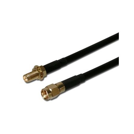 Koaxiální WLAN Antenní prodlužovací SMA male reverse - SMA female reverse ,2m