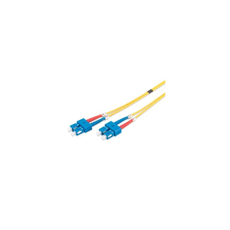 DIGITUS Fiber Optic Patch Cord, SC to SC Singlemode 09/125 µ, Duplex Length 2m