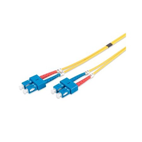 DIGITUS Fiber Optic Patch Cord, SC to SC Singlemode 09/125 µ, Duplex Length 2m