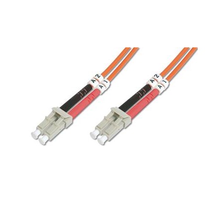 DIGITUS Fiber Optic Patch Cord, LC to LC Multimode 50/125 µ, Duplex Length 3m