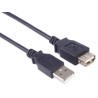 PremiumCord USB 2.0 kabel prodlužovací, A-A, 5m černá