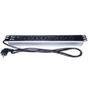 PremiumCord Panel napájecí do 19" racku 1.5U, 10xIEC (C13), 2m kabel