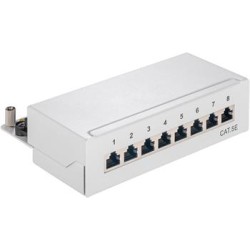 PremiumCord Mini Desktop Patch Panel Cat5e, 8xRJ45 stíněná