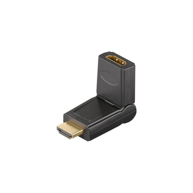 PremiumCord HDMI adapter 19pin Female - 19pin Male otočná, pozlacená