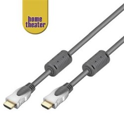 Home Theater HQ kabel HDMI male HDMI male, zlacené, HDMI , ferrity 1m