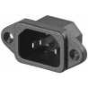 Konektor síťový 230V/M do panelu IEC C14