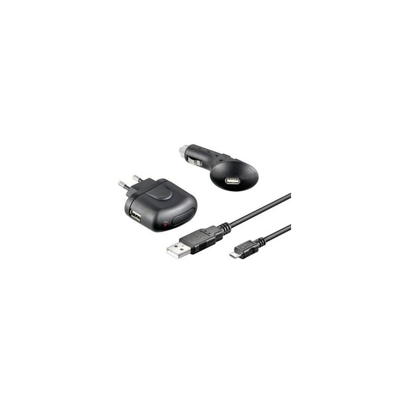 goobay Nabíjecí zdroj s konektorem micro USB na 230V a do automobilu 1A