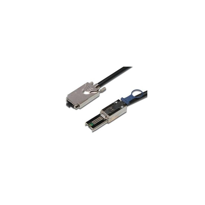 DIGITUS SAS connection cabel, Infiniband - mini SAS 26 pin1.00m,CU, AWG28, 2xshielded, M/M, UL