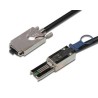 DIGITUS SAS connection cabel, Infiniband - mini SAS 26 pin1.00m,CU, AWG28, 2xshielded, M/M, UL