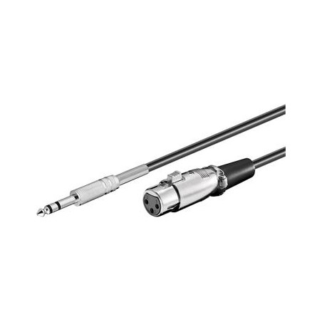 PremiumCord Kabel Jack 6.3mm-XLR M/F 6m kjackxlr01