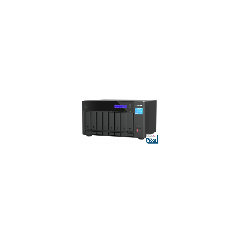 QNAP TVS-h874T-i7-32G (12core, ZFS, 32GB RAM, 8x SATA, 2x M.2 NVMe, 2x 2,5GbE, 2x Thunderbolt 4)