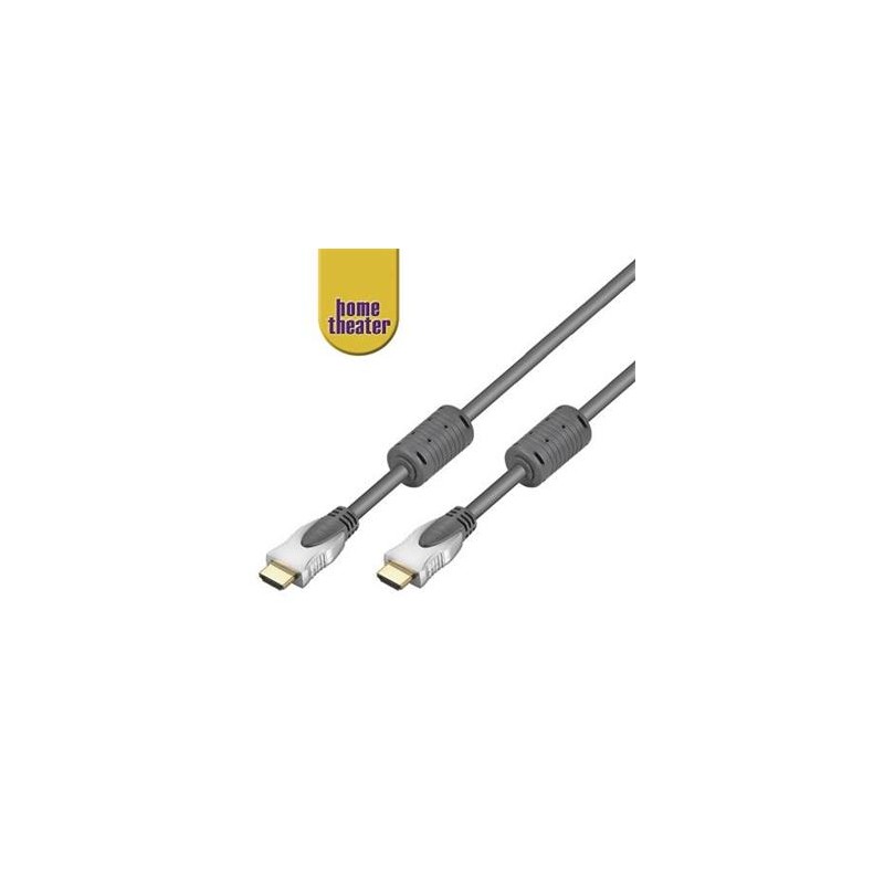Home Theater HQ ATC certified High Speed HDMI® cable with Ethernet, zlacené konektory+ferrity 0,75m