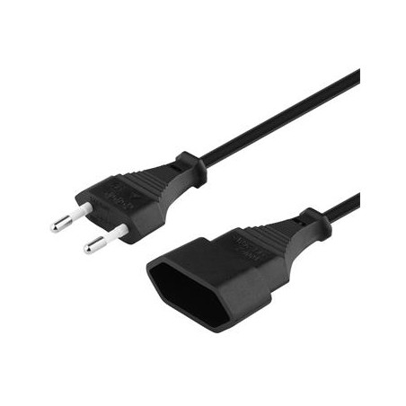 PremiumCord Kabel síťový prodlužovací dvojvidlice 230V 2m