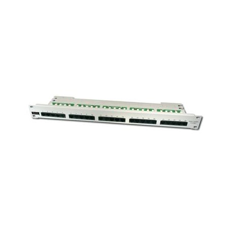 DIGITUS CAT3 ISDN patch panel,nestíněný, 25-port RJ45, 8P4C, LSA,1U,Rack Mount,šedá, RAL 7035