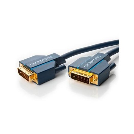 ClickTronic HQ OFC kabel DVI-D(24+1) male DVI-D(24+1) male, Dual Link, 7,5m