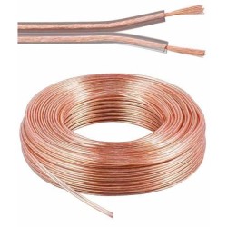 PremiumCord Kabely na propojení reprosoustav 99,9% měď 2x0,75mm2 1m KJPR03