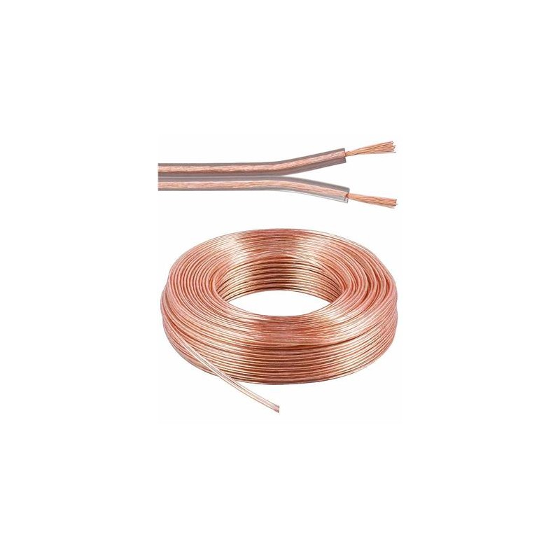 PremiumCord Kabely na propojení reprosoustav 99,9% měď 2x0,75mm2 1m KJPR03