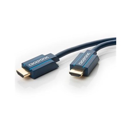 ClickTronic HQ OFC kabel HDMI High Speed s Ethernetem, zlacené, 4K@60Hz, 2m