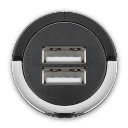 CABSTONE Napájecí 12-24V autoadaptér na 2xUSB 2.1A s nízkým profilem