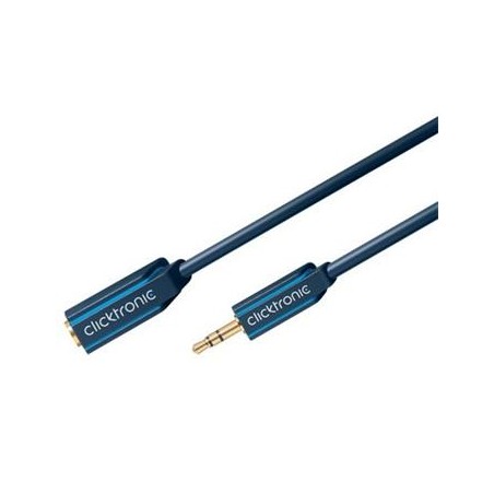 ClickTronic HQ OFC kabel Jack 3,5mm - Jack 3,5mm stereo, M/F, 5m