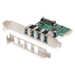 DIGITUS 4-Port USB 3.0 PCI Express přídavná karta, chipset VL800