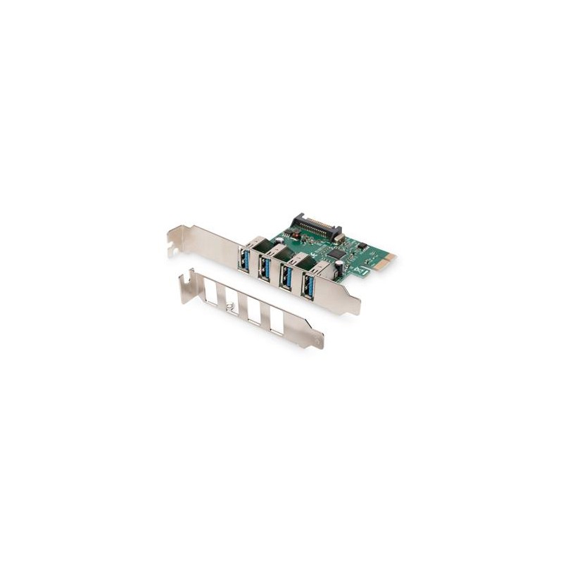DIGITUS 4-Port USB 3.0 PCI Express přídavná karta, chipset VL800