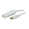 ATEN USB 2.0 aktivní prodlužka 12m se zámkem