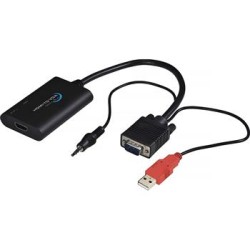 PremiumCord HDMI elektronický konvertor na rozhraní VGA + audio