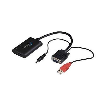 PremiumCord HDMI elektronický konvertor na rozhraní VGA + audio